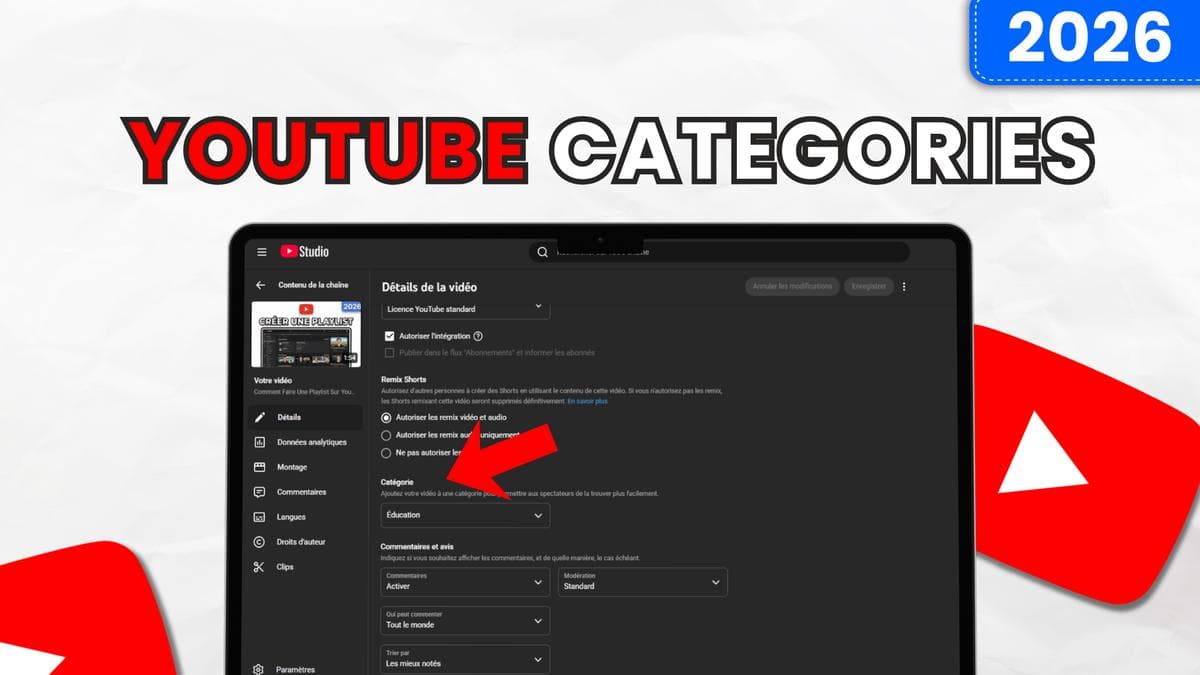 All YouTube categories in 2026: complete list + which one to choose for your niche
