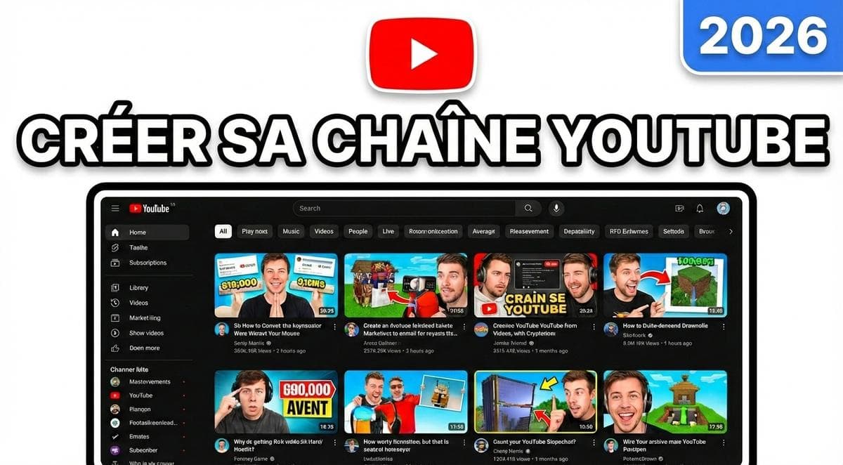 Créer une chaîne YouTube en 2026 : guide complet 5 minutes (compte Google, personnalisation, paramètres)