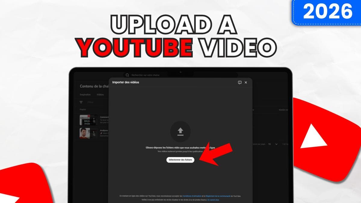 Uploading and optimizing a YouTube video in 2026: complete guide (title, thumbnail, tags, end screen)