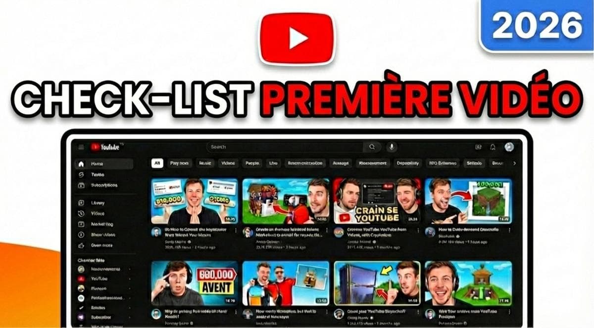 Uploader et optimiser une vidéo YouTube 2026 : guide complet (titre, miniature, tags, écran de fin)